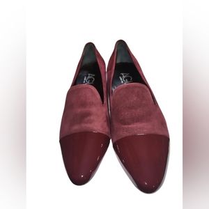 AGL burgundy maroon suede captoe with inner black leather [Italian Craftmanship]